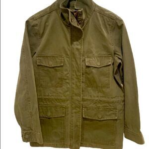 Madewell XS Surplus Army Jacket - Olive Green Military Utility Cotton Cargo Coat